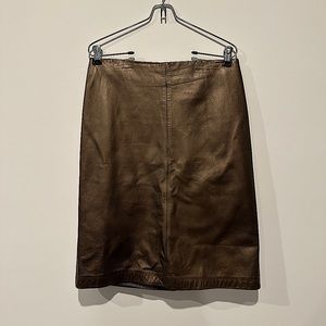 Ann Taylor Leather Skirt